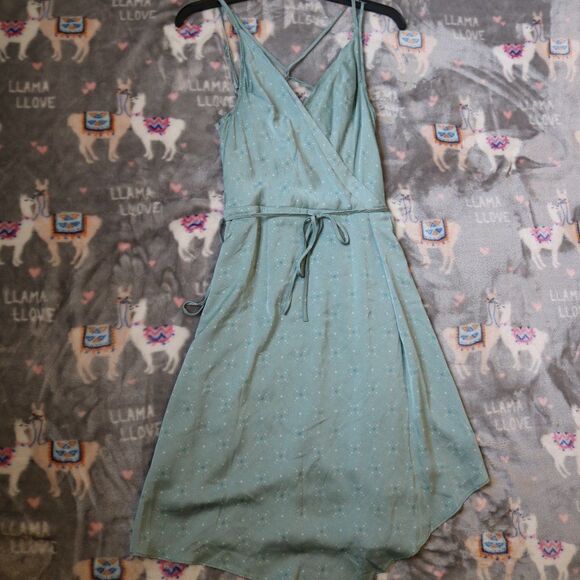 August 1 Eight Dress Extra Small Midi Dress Teal - Picture 1 of 16